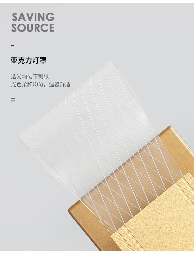 Nordic luxury wall lamp LED bedside lamp Aluminum wall light Modern Living room background wall decorative light