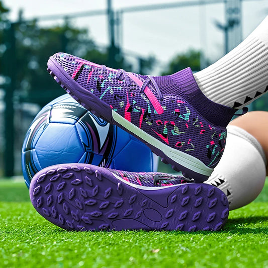 Professional Men Football Shoes TF/FG Soccer Shoes Society Cleats Fast Football Field Boots Sneaker Comfortable Original Unisex