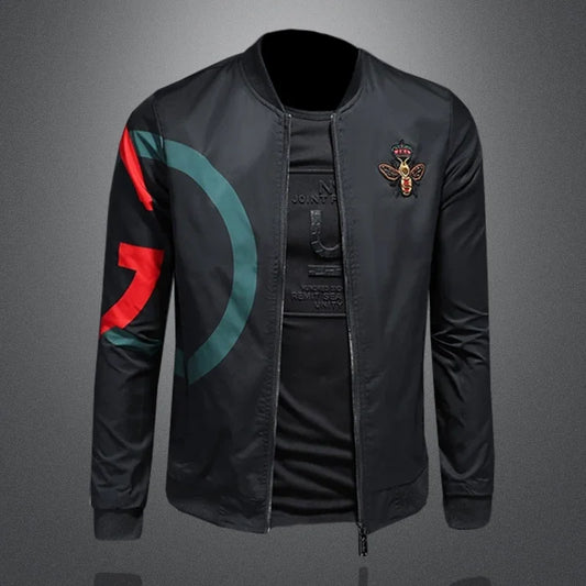 New Spring and Autumn Round Neck Baseball Jacket Men's Jacket Luxury Fashion Designer Casual Slim fit Coat bomber jacket men