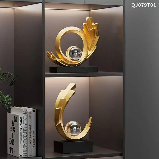 1Pc Collectible Figurine, Light Luxury Smooth Smooth Decoration Home Living Room Entrance Wine Cabinet Tv Cabinet Decoration Housewarming Opening Gift