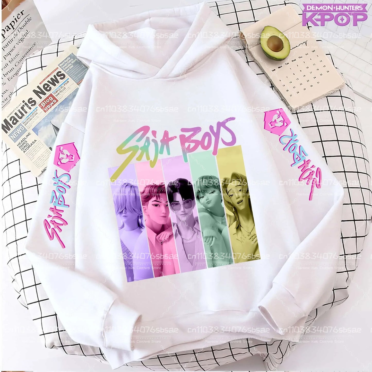 K-pop Saja Boys Demon Hunters 2025 Graphic Hoodies for Men Women Fashion Sweatshirt Long Sleeve Casual Fleece Hooded Streetwear
