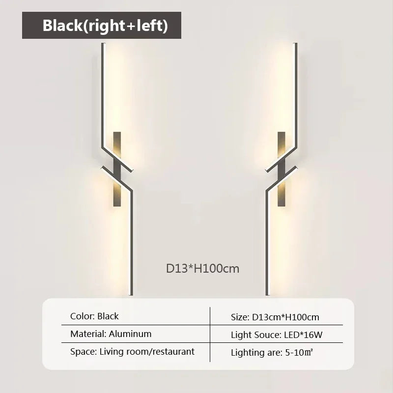 Modern LED Wall Lamp for Living Room TV Sofa Lobby Background Bedroom Bedside Wall Lights Indoor Sconce Decor Lighting Fixture