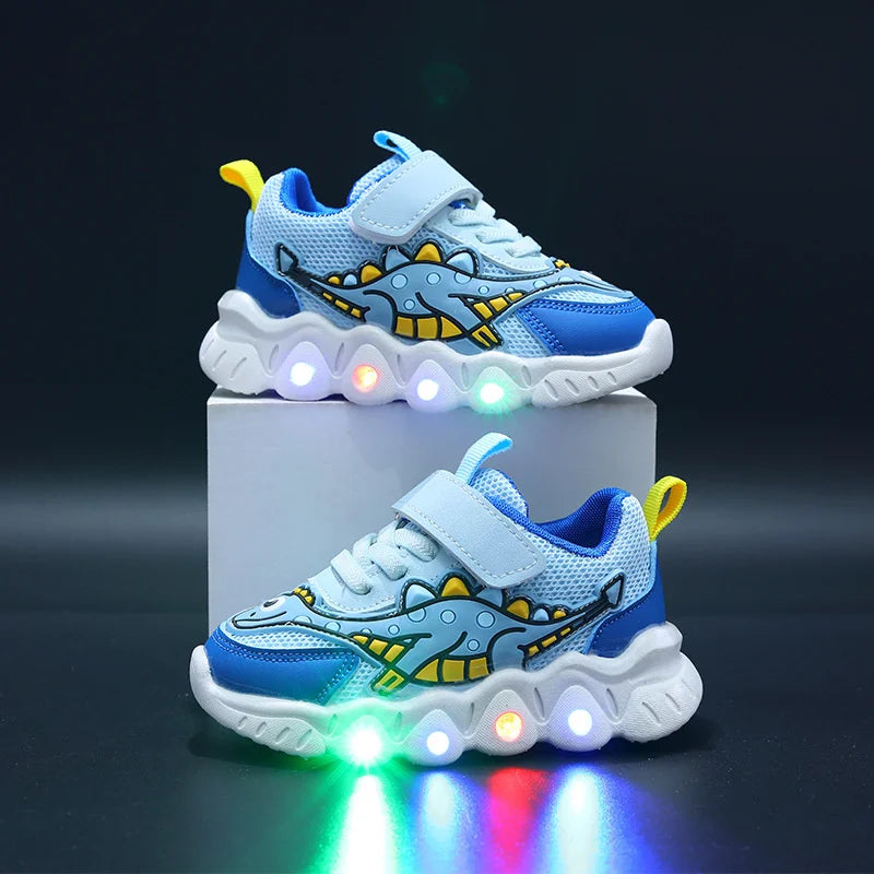 2023 New LED Children's Trainers Boys and Girls Tennis Shoes Sports Shoes for Toddlers Child Kids Sneakers