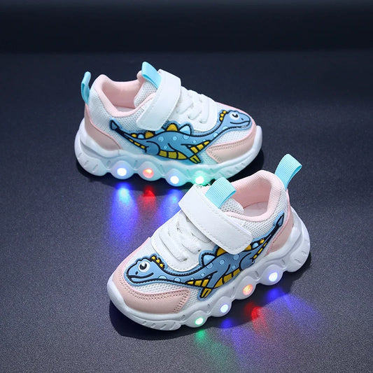 2023 New LED Children's Trainers Boys and Girls Tennis Shoes Sports Shoes for Toddlers Child Kids Sneakers