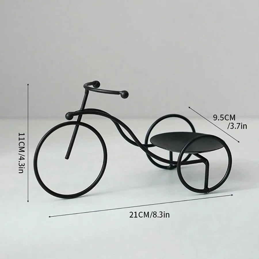 Creative Bicycle Statues Iron Decoration Modern Bicycler Aromatherapy Racks For Home Office Living Room Dining Table Decoration