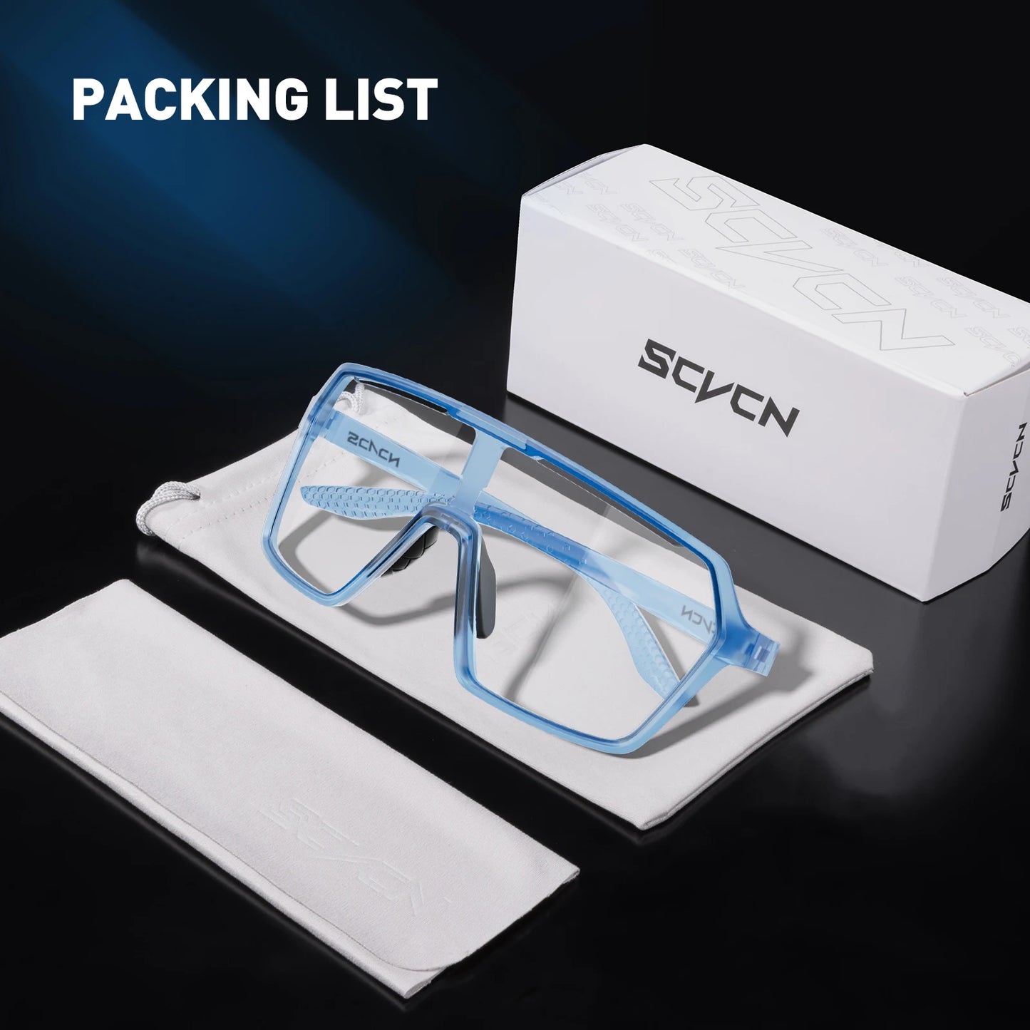 SCVCN New Photochromic Sunglasses MTB Cycling Glasses Outdoor Sports Running Drving Goggles UV400 Protection Bike Eyewear