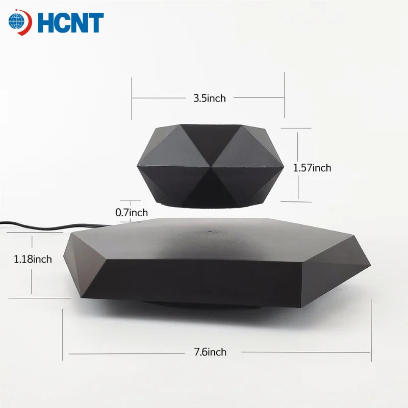 Levitating Plant Pot Magnetic Levitation Flower Pot Rotating Planters Suspension Floating Plant Succulents Potted for Home Livin