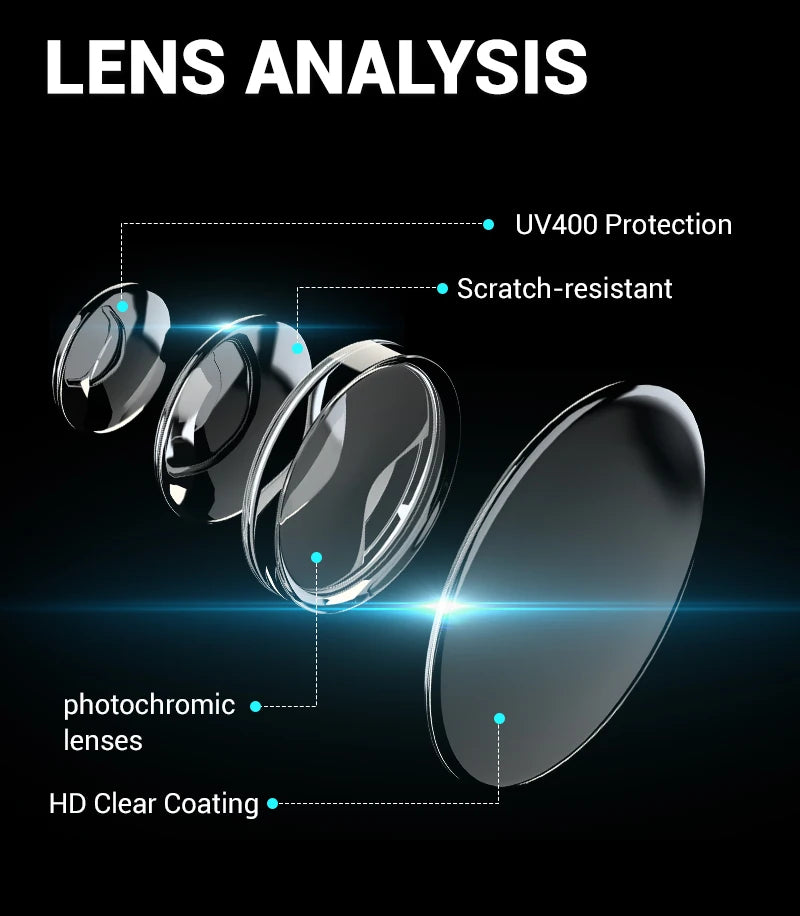 SCVCN New Photochromic Sunglasses MTB Cycling Glasses Outdoor Sports Running Drving Goggles UV400 Protection Bike Eyewear