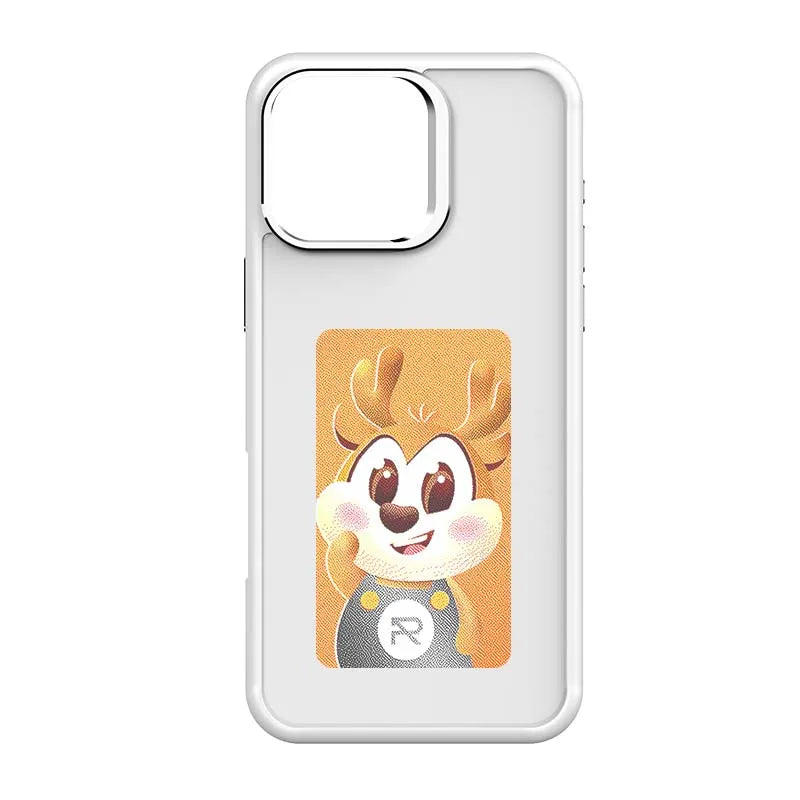 NFC Smart E-ink Screen Phone Case For IPhone 16 15 14 13 12 11 Pro Max DIY Batteryless NFC Phone Case