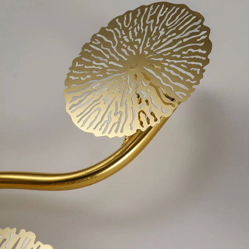 Nordic Modern Minimalist Hardware Lotus Leaf Wall Lamp Bedroom Living Room Study Lighting