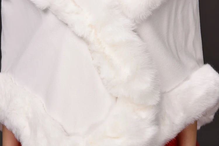 Elegant Bridal Capes Faux Fur  Winter  Bridal Wraps Coat  Gelinlik Accessories EE7704