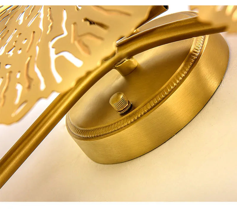 Nordic Modern Minimalist Hardware Lotus Leaf Wall Lamp Bedroom Living Room Study Lighting