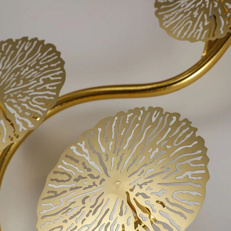 Nordic Modern Minimalist Hardware Lotus Leaf Wall Lamp Bedroom Living Room Study Lighting