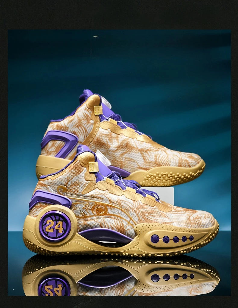 Men's Basketball Shoes Breathable Cushioning Non-Slip Wearable Sports Shoes Gym Training Athletic Basketball Sneakers for Women