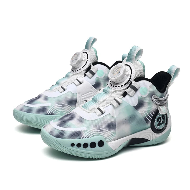 New children's sports shoes men's primary school students actual combat basketball shoes men's non-slip children's shoes