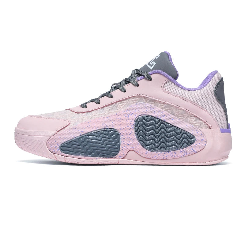 Men's Basketball Shoes Breathable Cushioning Non-Slip Wearable Runing Shoes Gym Training Athletic Basketball Sneakers for Women