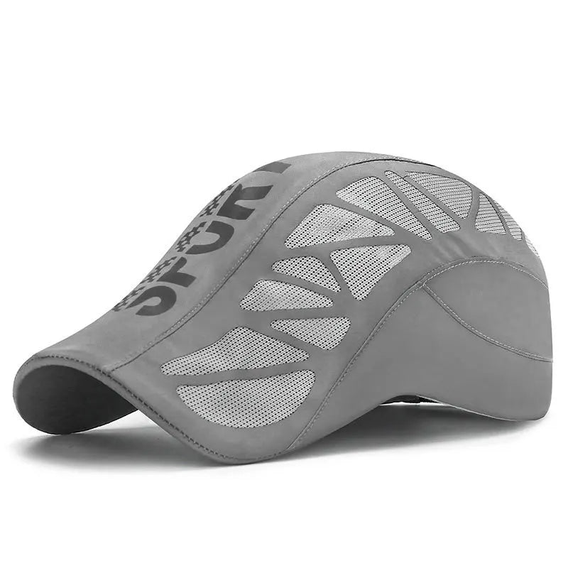 Summer New Sport Alphabet Forward Hat Men's Breathable Mesh Shade Quick Dry Hat Outdoor Sunscreen Cap