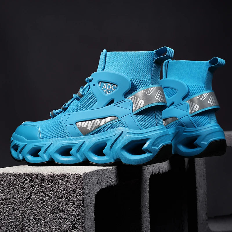 Hip-hop Sneakers Men High-tops High-street Sports Shoes Brand Designer Leisure Shoe Men Comfy Breathable Walking Shoes Male