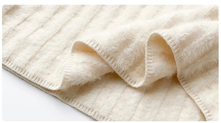 2025 Knitted Pullover Thick Warm Turtleneck Sweater Women Tops Lined Sweater Autumn Winter Streetwear Jersey Knitwear Jumper