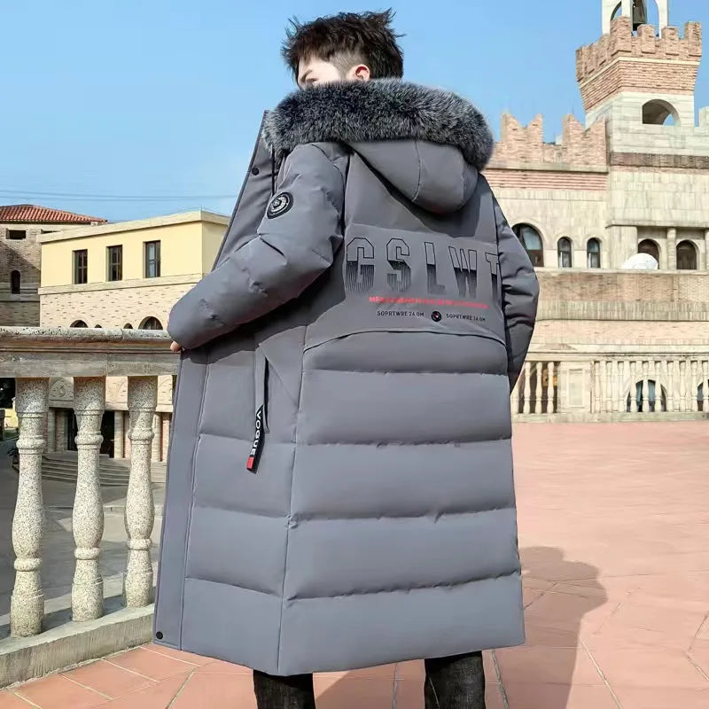 Men's Winter Jacket New Winter Cotton Coat Men's Long Section Trend Youth Handsome Camouflage Clothes Casual Jacket