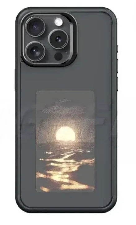 NFC Smart E-ink Screen Phone Case For IPhone 16 15 14 13 12 11 Pro Max DIY Batteryless NFC Phone Case