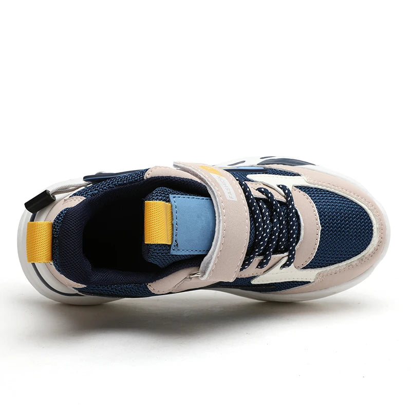 Children Sneakers for Boys Mesh Breathable Running Sports Shoes Kids Girls Flat Casual Shoes Big Size 40