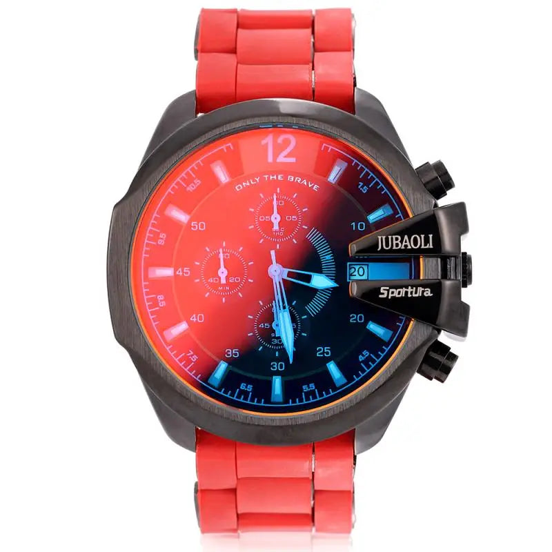 Top Brand Chronograph Watches Men Large Dial Multifunction Military Quartz Business Creative Sports Wristwatch Relogio Masculino