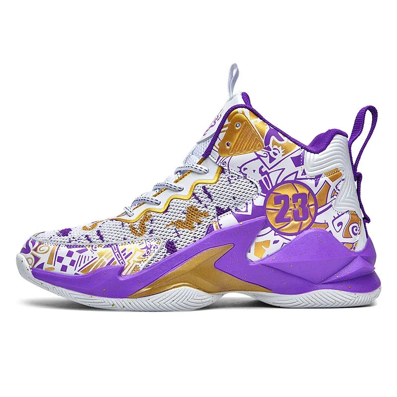 Men Basketball Shoes Field Training Sports Tennis Shoes 2024 New Male Sneakers Non Slip Luxury Basketball Shoes for Children