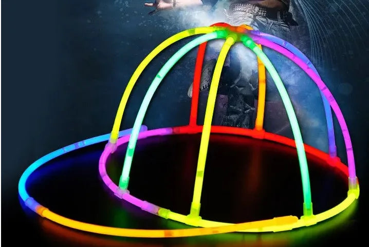 Fiber Optic Cap LED Hat with 7 Colors Luminous Glowing EDC Baseball Hats USB Charging Light Up Caps Performance Led Cap