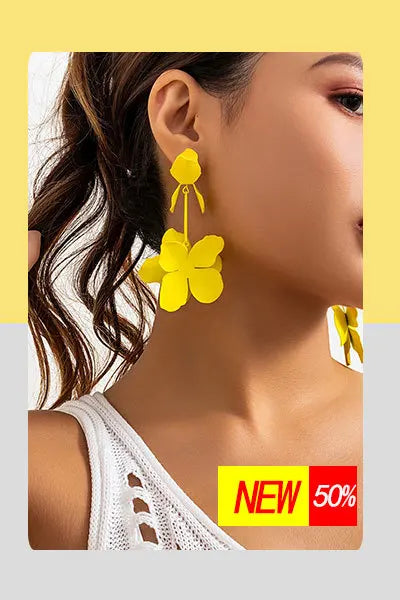 Exaggerated Large Irregular Ellipse Stud Earrings for Women Trendy Charms Wedding Accessories 2023 Fashion Jewelry Female Gifts