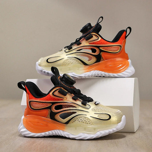 Childrens Running Shoes for Girls Breathable Mesh Soft Anti Slip Wear-resistant Sneakers Trendy Casual Sports Shoes for Kids