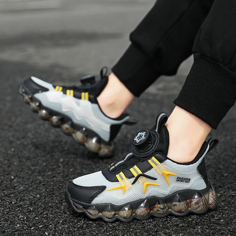 Children's Sport Shoes Boys' Fashion Running Leisure Mesh Comforthable Outdoor Kids Shoes Casual Tennis Light Sneakers Tennis