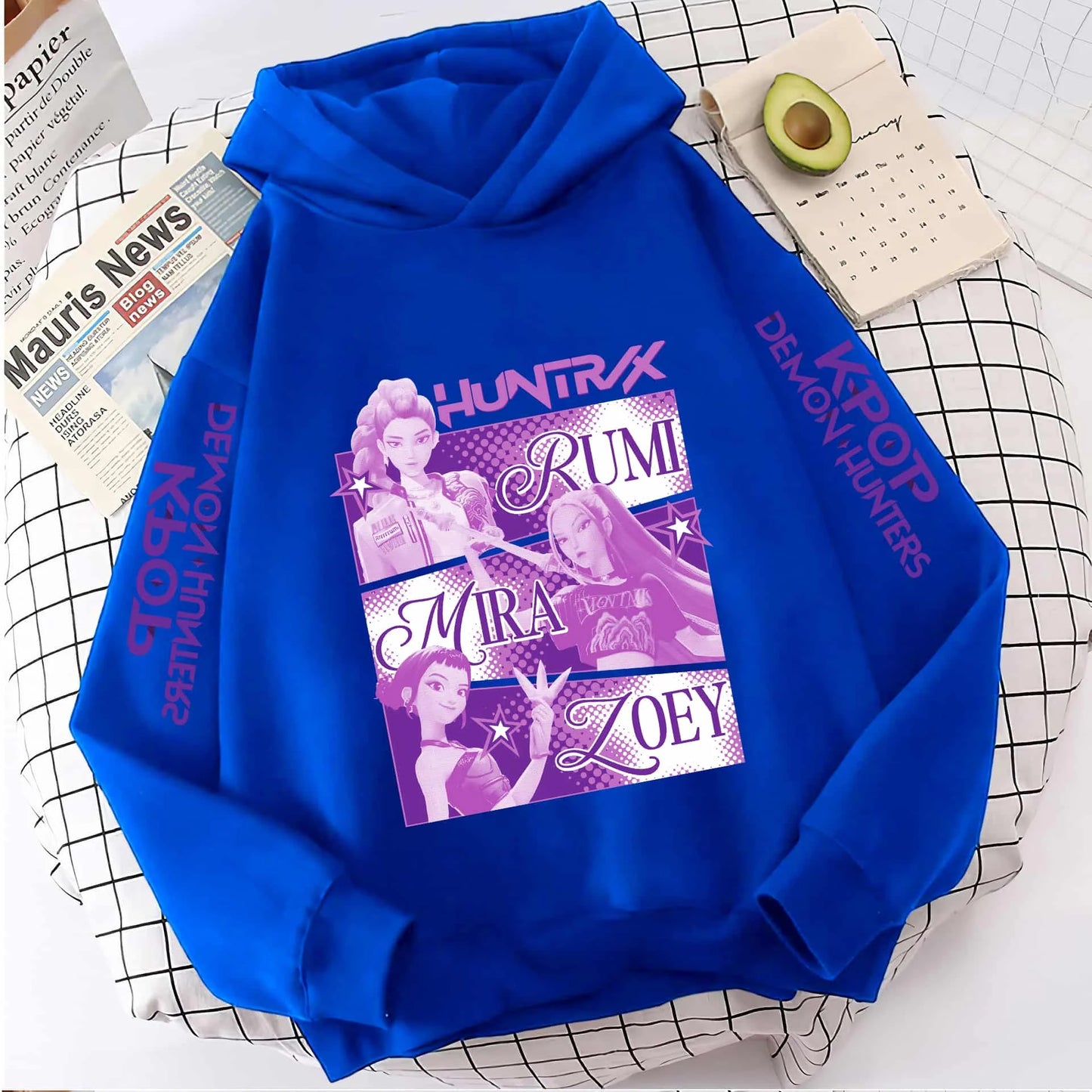 2025 KPop Demon Hunters Hoodie Fashion Rumi Sweatshirt Pullover Cute Long Sleeve Autumn Boys Girls Cartoon Y2K Hoody Sportswear
