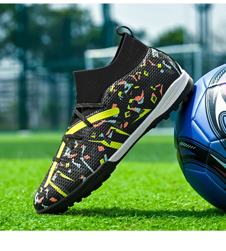 Professional Men Football Shoes TF/FG Soccer Shoes Society Cleats Fast Football Field Boots Sneaker Comfortable Original Unisex