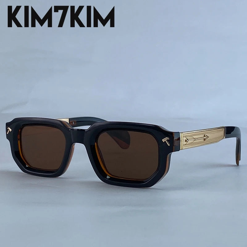 Polarized Square Punk Sunglasses Men 2025 Luxury Brand Classic Rectangle Sunglass UV400 Driving Eyewear Fashion Outdoor Shades