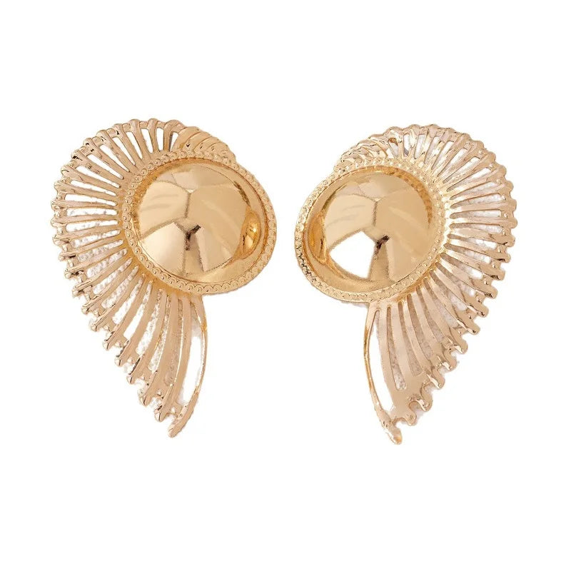 Circular Stitching Earrings with Irregular Hollow Lines Women Girls Gifts Fashion Jewelry Accessories Hot Sale Party Gift 2025