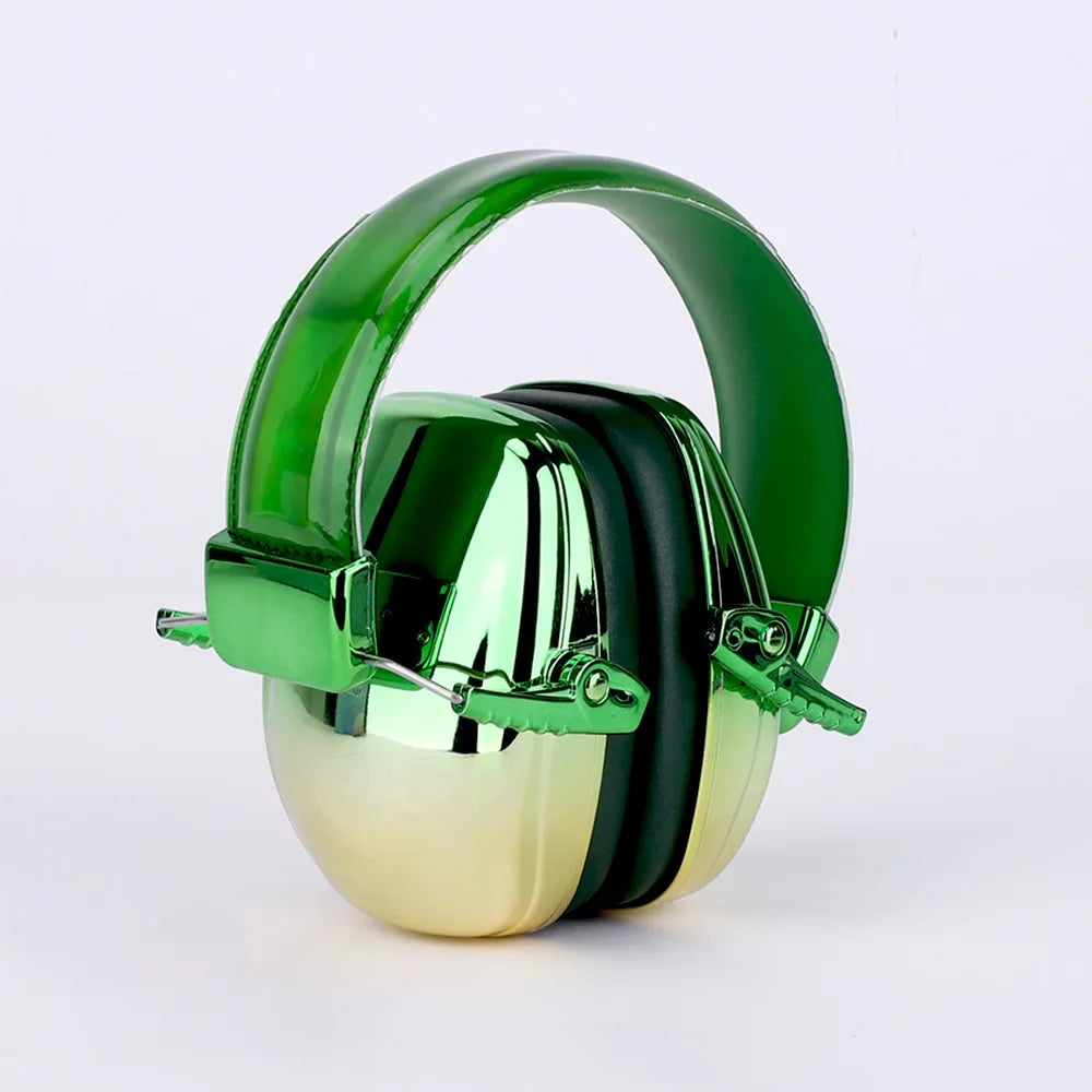 Fashionable Electroplated Earmuffs Kids Hearing protector Anti-noise Headphones For Autism children  Ear Defenders Toddlers Gift