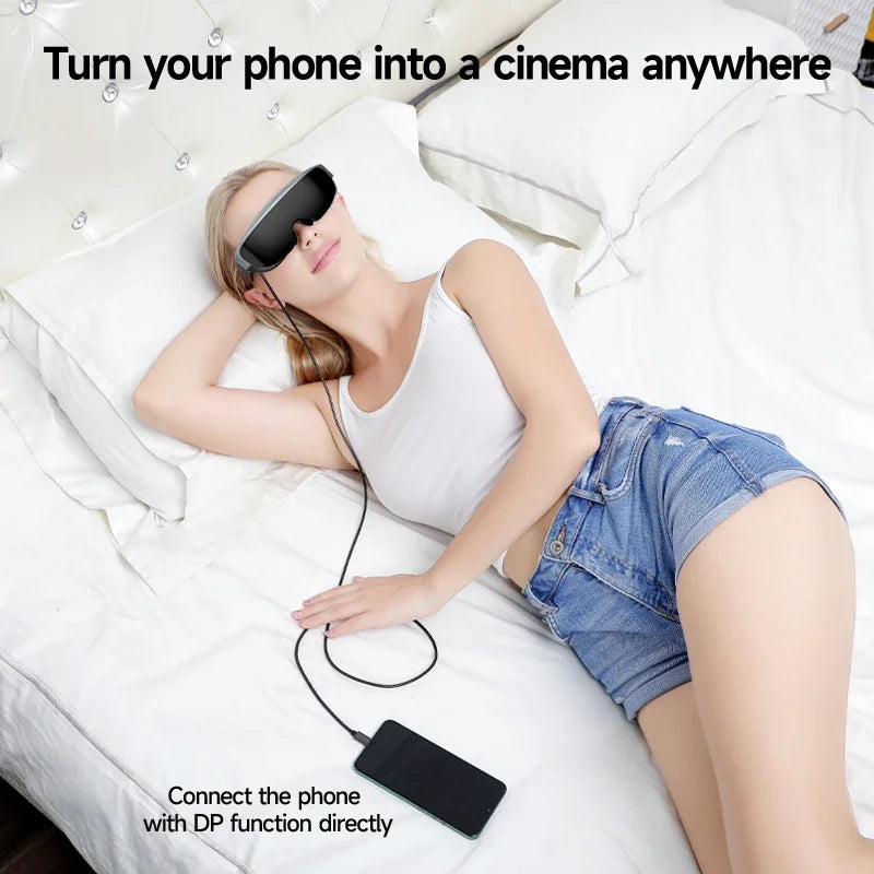 ENMESI V50 1080P HMD OLED High Brightness AR Glasses With Diopter 400inch HD Giant Screen Private Cinema