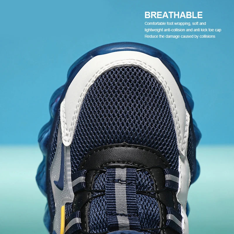 Children's Sport Shoes Boys' Fashion Running Leisure Mesh Comforthable Outdoor Kids Shoes Casual Tennis Light Sneakers Tennis