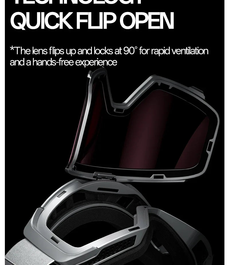 Kapvoe Men Outdoor Photochromic Snow Goggles Ski Goggles Winter Snowmobile Snowboard Anti-Fog Mask Women UV400 Sports Glasses