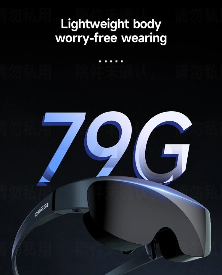 ENMESI V50 1080P HMD OLED High Brightness AR Glasses With Diopter 400inch HD Giant Screen Private Cinema