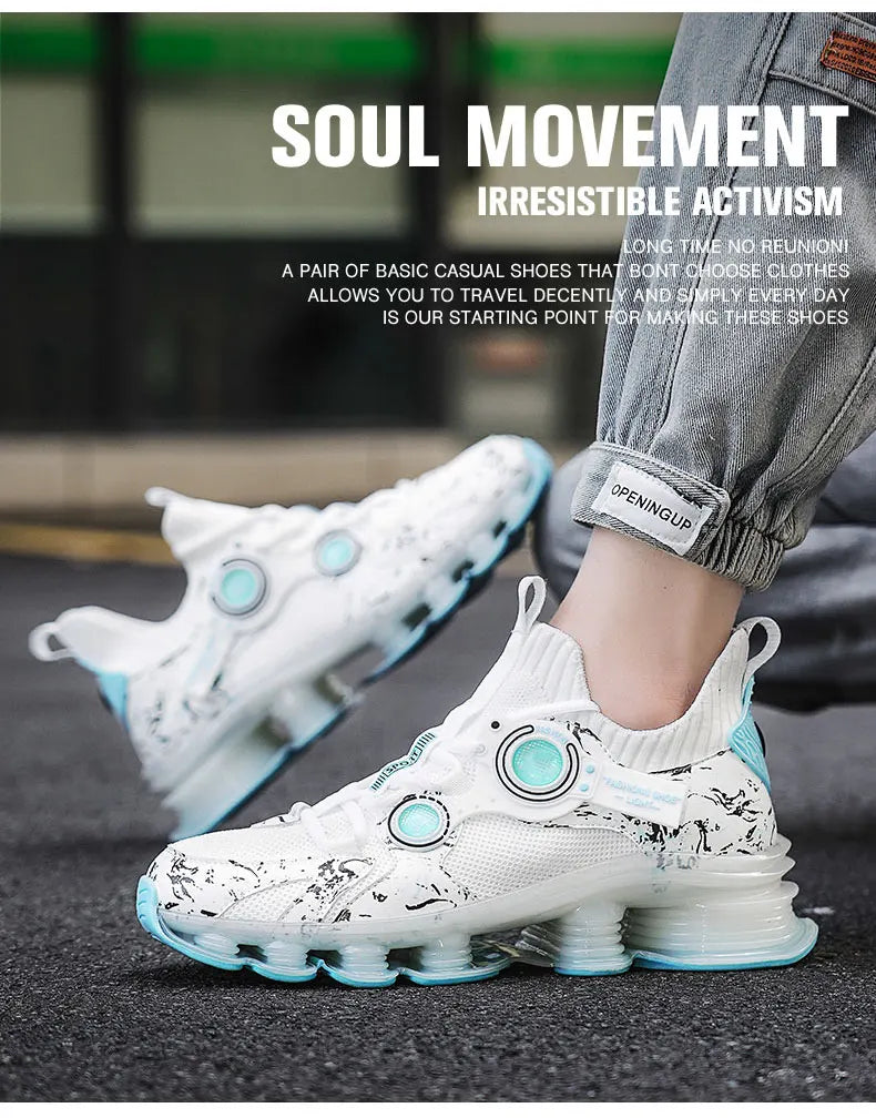 YRZL Men Sneakers Tenis Luxury Designer Shoes Mens High Quality Platform Sneakers Fashion Blade Loafers Running Shoes for Men