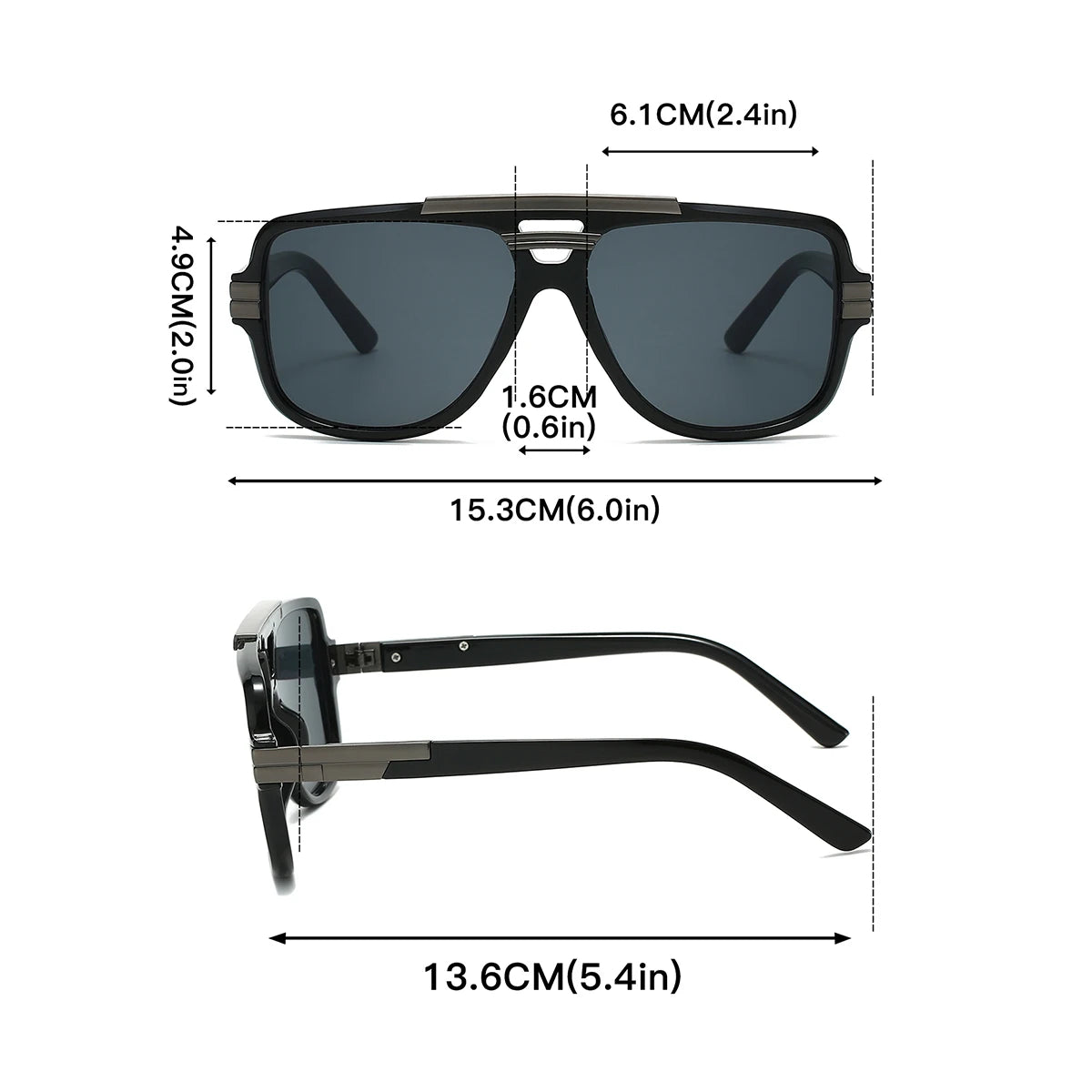 KAMMPT Double Bridge Pilot Shades Men 2025 New Arrival Outdoor Brand Design Sunglasses Women Stylish Oversized Anti-UV Shades