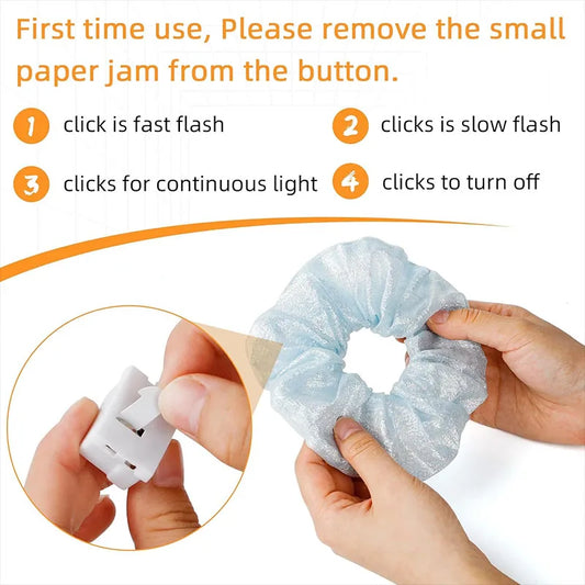 1/10 Pcs LED Luminous Scrunchies Glowing Hairband Girl Light Up Hair Scrunchy Birthday Party Headwear Supplies Hair Accessories