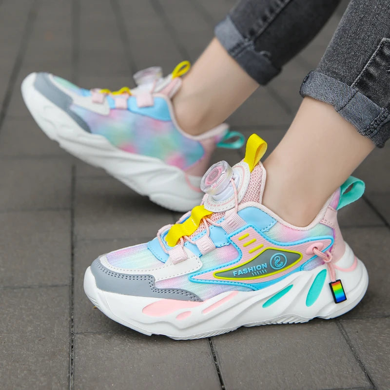 New Arrival Spring Autumn Children Running Shoes Non-slip For Boys Girls Brand Leather Comfort Kids Lightweight Fashion Sneakers