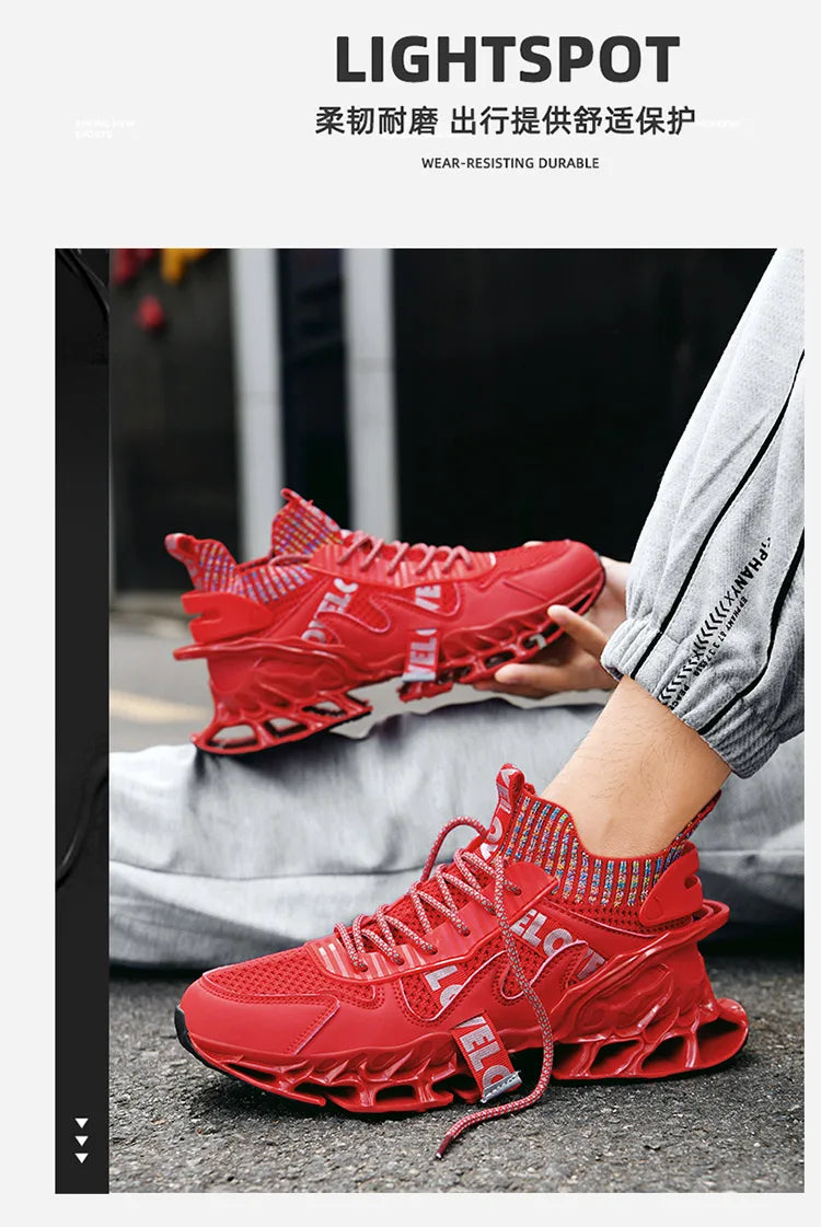 Men shoes Sneakers Male Luxury shoes Mens trend casual Shoes Trainer Race Breathable Shoes tenagers fashion blade running shoes