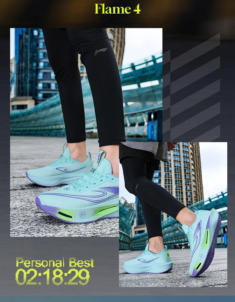 Running Shoes Carbon Board Speciality Marathon Men Sports Breathable Lightweight Women's Comfortable Athletic Nonskid Sneakers