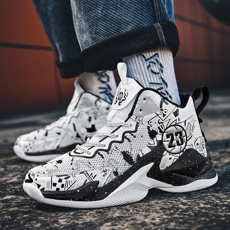 Men Basketball Shoes Field Training Sports Tennis Shoes 2024 New Male Sneakers Non Slip Luxury Basketball Shoes for Children