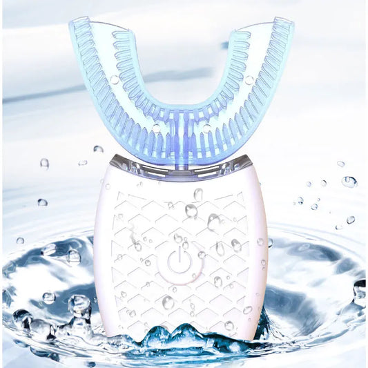 Sonic Electric Toothbrush U Type Toothbrush Silicon Head 360 Degrees Intelligent Automatic USB Charge Waterproof Teeth Whitening