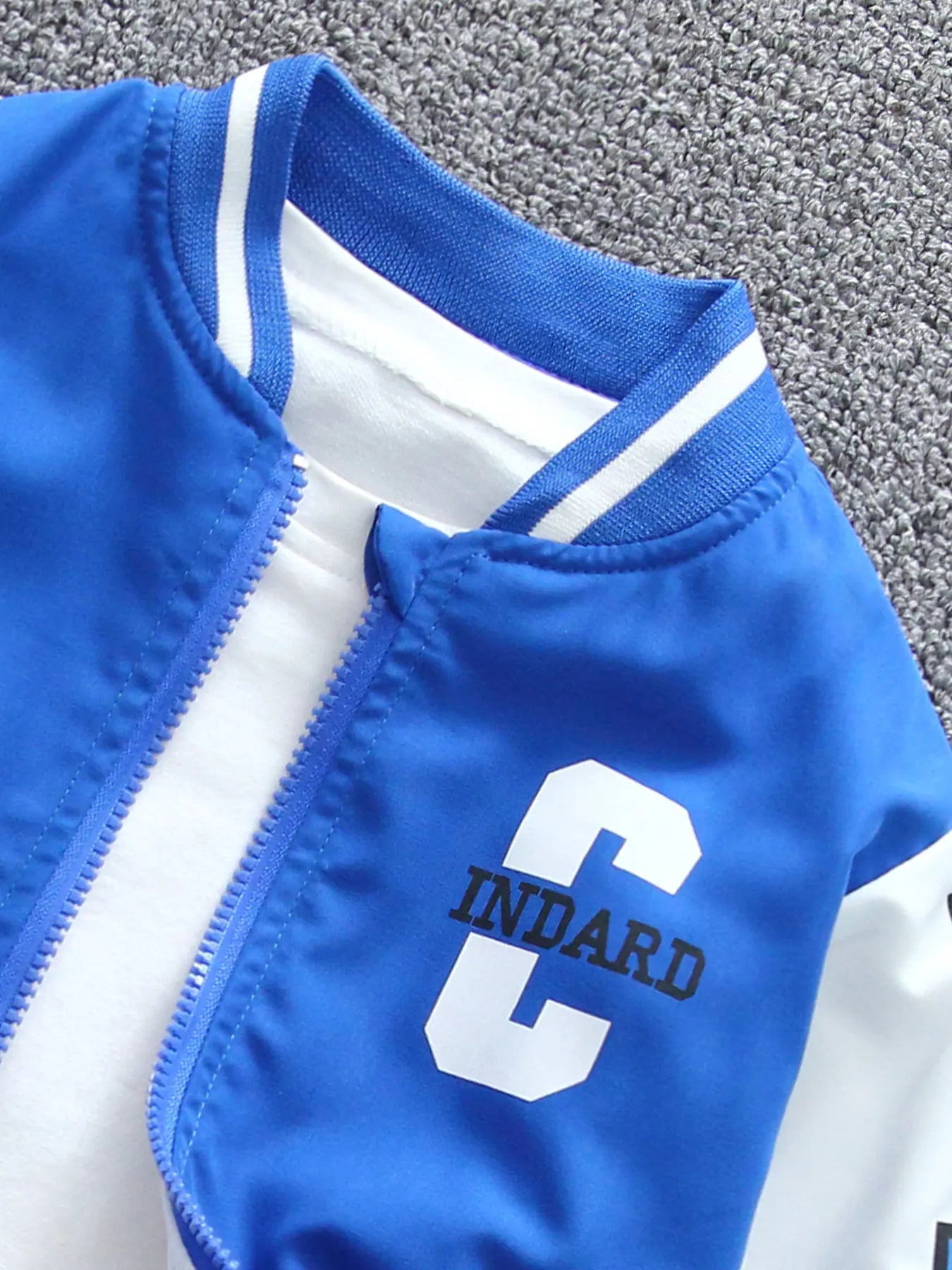 For Boys Aged 3 - 10, Trendy Solid - Color Baseball Jackets in Spring - Autumn Season